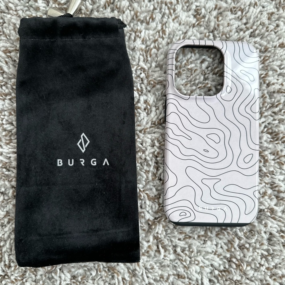 Brand new Burga nude beige minimalist iPhone pro 14 phone case